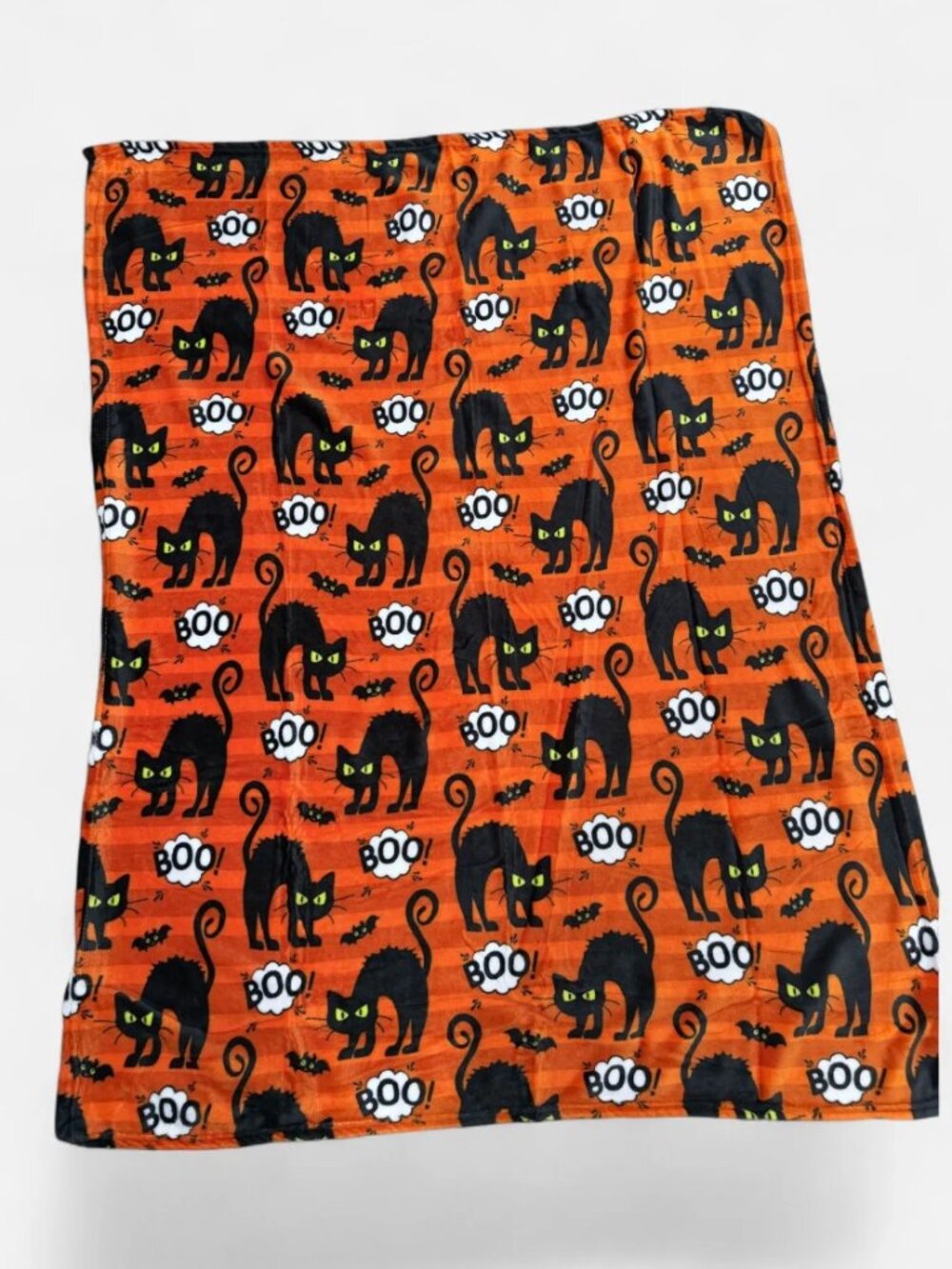 Scary Cats Halloween printed 50x60" fleece throw blanket